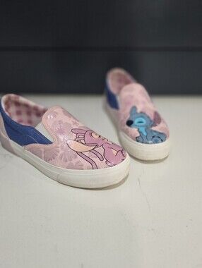 Disney Lilo & Angel Slip-On Shoes Canvas By Ground Up Shoes Woman Size 7.5